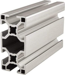 80/20 Inc. - 6 Meters Long x 30 mm Wide x 60 mm Deep, T-Slotted Aluminum Extrusion - Clear Anodized Finish - Exact Tool & Supply