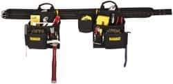 DeWALT - 29 to 46" Waist Apron - 16 Pocket, Black, Polyester - Exact Tool & Supply