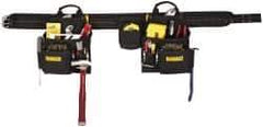 DeWALT - 29 to 46" Waist Apron - 16 Pocket, Black, Polyester - Exact Tool & Supply