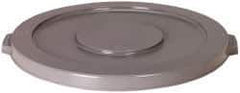 PRO-SOURCE - Round Lid for Use with 20 Gal Round Trash Cans - Gray, Plastic, For Huskee Trash Cans - Exact Tool & Supply