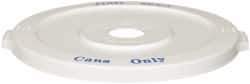 PRO-SOURCE - 32 Gal White Round Recycling Container - Polyethylene - Exact Tool & Supply