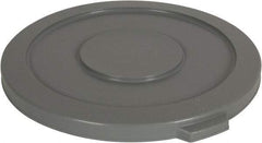 PRO-SOURCE - Round Lid for Use with 32 Gal Round Trash Cans - Gray, Plastic, For Huskee Trash Cans - Exact Tool & Supply