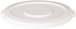 PRO-SOURCE - Round Lid for Use with 32 Gal Round Trash Cans - White, Plastic, For Huskee Trash Cans - Exact Tool & Supply