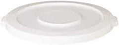 PRO-SOURCE - Round Lid for Use with 32 Gal Round Trash Cans - White, Plastic, For Huskee Trash Cans - Exact Tool & Supply