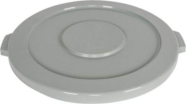 PRO-SOURCE - Round Lid for Use with 44 Gal Round Trash Cans - Gray, Plastic, For Huskee Trash Cans - Exact Tool & Supply