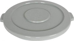 PRO-SOURCE - Round Lid for Use with 44 Gal Round Trash Cans - Gray, Plastic, For Huskee Trash Cans - Exact Tool & Supply