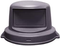 PRO-SOURCE - Dome Lid for Use with 55 Gal Trash Cans - Gray, Plastic, For Huskee Trash Cans - Exact Tool & Supply
