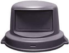 PRO-SOURCE - Dome Lid for Use with 55 Gal Trash Cans - Gray, Plastic, For Huskee Trash Cans - Exact Tool & Supply