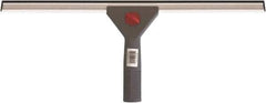 PRO-SOURCE - 18" Rubber Blade Window Washer/Squeegee - Blue, Plastic Holder - Exact Tool & Supply