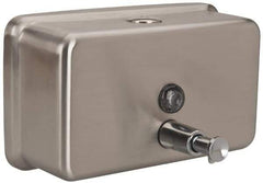 PRO-SOURCE - 40 oz Liquid Hand Soap Dispenser - Stainless Steel, Hanging, Chrome - Exact Tool & Supply