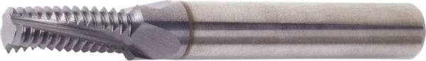 Vargus - M8x1 ISO, 5.9mm Cutting Diam, 3 Flute, Solid Carbide Helical Flute Thread Mill - Internal Thread, 16mm LOC, 57mm OAL, 6mm Shank Diam - Exact Tool & Supply
