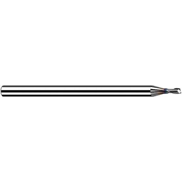 Fraisa - 1mm, 1.2mm LOC, 50mm OAL, 2 Flute Solid Carbide Square End Mill - Exact Tool & Supply