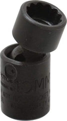 Proto - 1/4" Drive 10mm Standard Universal Impact Socket - 12 Points, 1-13/32" OAL - Exact Tool & Supply