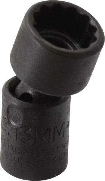 Proto - 1/4" Drive 13mm Standard Universal Impact Socket - 12 Points, 1-19/32" OAL - Exact Tool & Supply