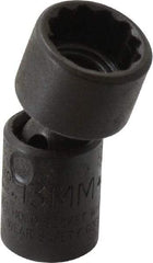 Proto - 1/4" Drive 13mm Standard Universal Impact Socket - 12 Points, 1-19/32" OAL - Exact Tool & Supply