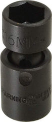Proto - 3/8" Drive 16mm Standard Universal Impact Socket - 6 Points, 2-3/32" OAL - Exact Tool & Supply