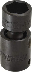 Proto - 3/8" Drive 18mm Standard Universal Impact Socket - 6 Points, 2-3/32" OAL - Exact Tool & Supply