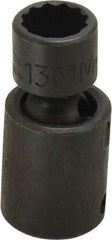 Proto - 3/8" Drive 13mm Deep Universal Impact Socket - 12 Points, 2" OAL - Exact Tool & Supply