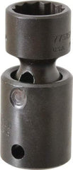 Proto - 3/8" Drive 15mm Deep Universal Impact Socket - 12 Points, 2-3/32" OAL - Exact Tool & Supply