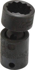 Proto - 3/8" Drive 18mm Deep Universal Impact Socket - 12 Points, 2-3/32" OAL - Exact Tool & Supply
