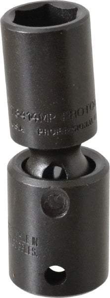 Proto - 3/8" Drive 14mm Deep Universal Impact Socket - 6 Points, 2-19/32" OAL - Exact Tool & Supply