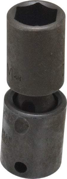 Proto - 3/8" Drive 15mm Deep Universal Impact Socket - 6 Points, 2-11/16" OAL - Exact Tool & Supply