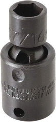 Proto - 3/8" Drive 7/16" Standard Universal Impact Socket - 6 Points, 2" OAL - Exact Tool & Supply