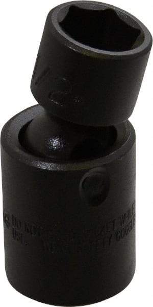 Proto - 3/8" Drive 1/2" Standard Universal Impact Socket - 6 Points, 2" OAL - Exact Tool & Supply