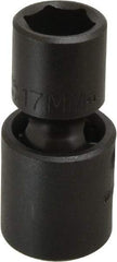 Proto - 1/2" Drive 17mm Standard Universal Impact Socket - 6 Points, 2-11/16" OAL - Exact Tool & Supply