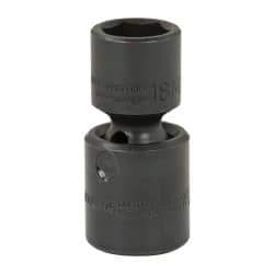 Proto - 1/2" Drive 18mm Standard Universal Impact Socket - 6 Points, 2-11/16" OAL - Exact Tool & Supply