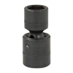 Proto - 1/2" Drive 18mm Standard Universal Impact Socket - 6 Points, 2-11/16" OAL - Exact Tool & Supply