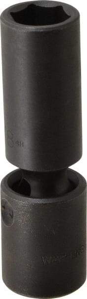 Proto - 1/2" Drive 5/8" Deep Universal Impact Socket - 6 Points, 3-19/32" OAL - Exact Tool & Supply