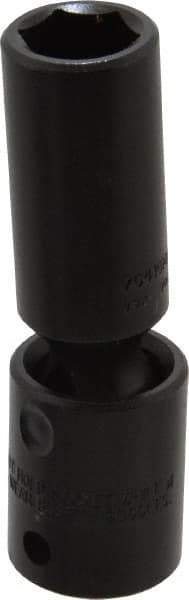 Proto - 1/2" Drive 15mm Deep Universal Impact Socket - 6 Points, 3-1/2" OAL - Exact Tool & Supply