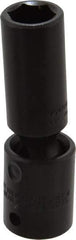 Proto - 1/2" Drive 15mm Deep Universal Impact Socket - 6 Points, 3-1/2" OAL - Exact Tool & Supply