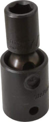 Proto - 1/2" Drive 7/16" Standard Universal Impact Socket - 6 Points, 2-19/32" OAL - Exact Tool & Supply
