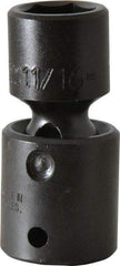 Proto - 1/2" Drive 11/16" Standard Universal Impact Socket - 6 Points, 2-19/32" OAL - Exact Tool & Supply