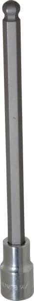 Blackhawk by Proto - 3/8" Drive, 5/16" Hex Bit Socket - 5-7/64" OAL, 5-23/64" Bit Length, Ball End - Exact Tool & Supply
