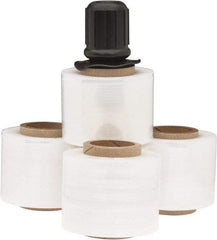 Stretch Associates - 3" x 700' 120 Gauge Clear Bundling Stretch Film with Dispenser - 4 Piece, 120 Gauge, Clear - Exact Tool & Supply