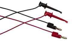 Fluke - Black/Red Electrical Test Equipment Leads Set - Use with All Models - Exact Tool & Supply