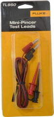 Fluke - Black/Red Electrical Test Equipment Leads Set - Use with All Models - Exact Tool & Supply
