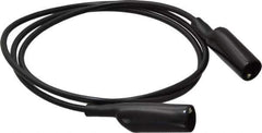 Pomona - Black Electrical Test Equipment Patch Cord - Use with Alligators Test Clips - Exact Tool & Supply