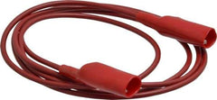 Pomona - Red Electrical Test Equipment Patch Cord - Use with Alligators Test Clips - Exact Tool & Supply