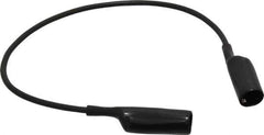 Pomona - Black Electrical Test Equipment Patch Cord - Use with Alligators Test Clips - Exact Tool & Supply