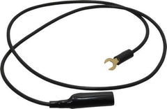 Pomona - Black Electrical Test Equipment Clip - Use with Insulated Spade Lug - Exact Tool & Supply