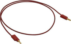 Pomona - Red Electrical Test Equipment Leads - Use with Banana Plugs - Exact Tool & Supply