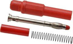 Pomona - Red Electrical Test Equipment Banana Plug - Use with Banana Plugs - Exact Tool & Supply