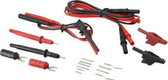 Pomona - Black/Red Electrical Test Equipment Leads Set - Use with Electronic Bench Digital Multimeters - Exact Tool & Supply