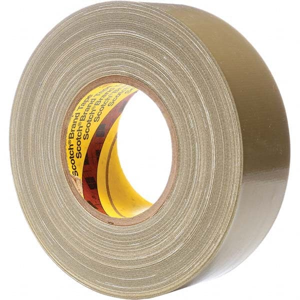 3M - 54.8m x 48mm x 11.7 mil Olive Green Polyethylene Cloth Duct Tape - Exact Tool & Supply