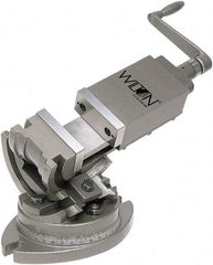 Wilton - 5" Jaw Width, 5" Jaw Opening Capacity, Angle Swivel Machine Vise - Manual Operation, 1 Station, 17-1/2" Long x 12" High x 1-3/4" Deep - Exact Tool & Supply