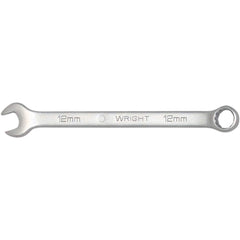 Wright Tool & Forge - Combination Wrenches; Type: Combination Wrench ; Tool Type: Metric ; Size (mm): 12 ; Number of Points: 12 ; Finish/Coating: Satin Finish ; Material: Alloy Steel - Exact Tool & Supply